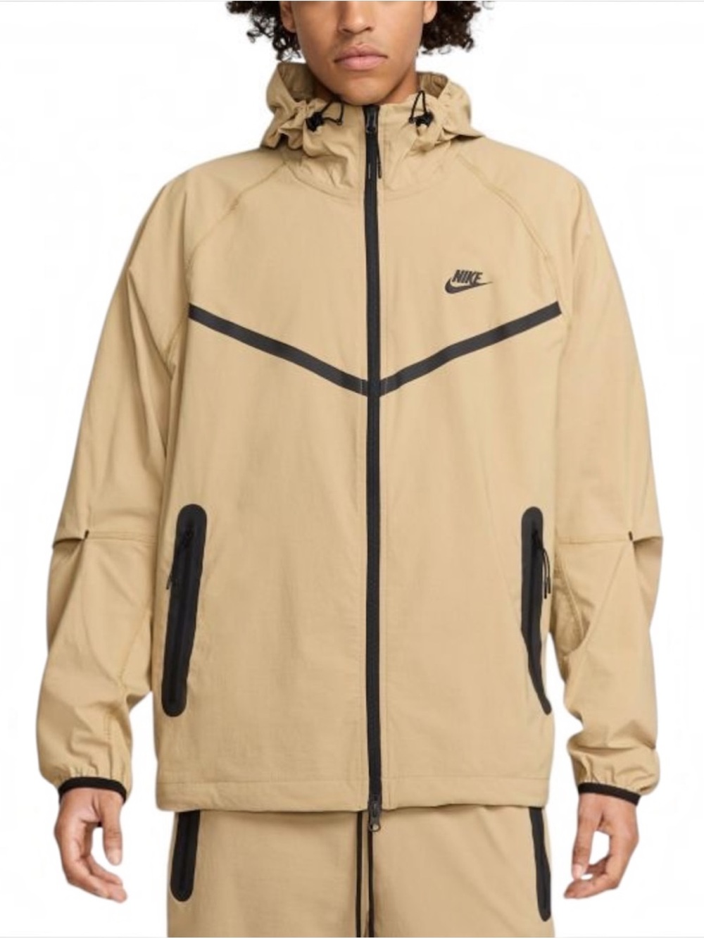 NWT $145 Nike Tech Men's Woven Jacket XL Beige